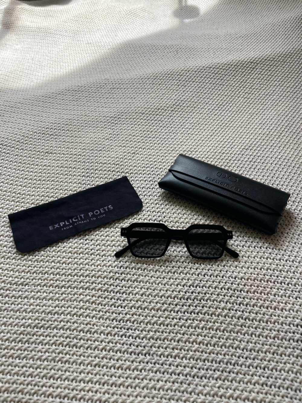Explicit Poets Geometric Frame Sunglasses - Picture 2 of 4